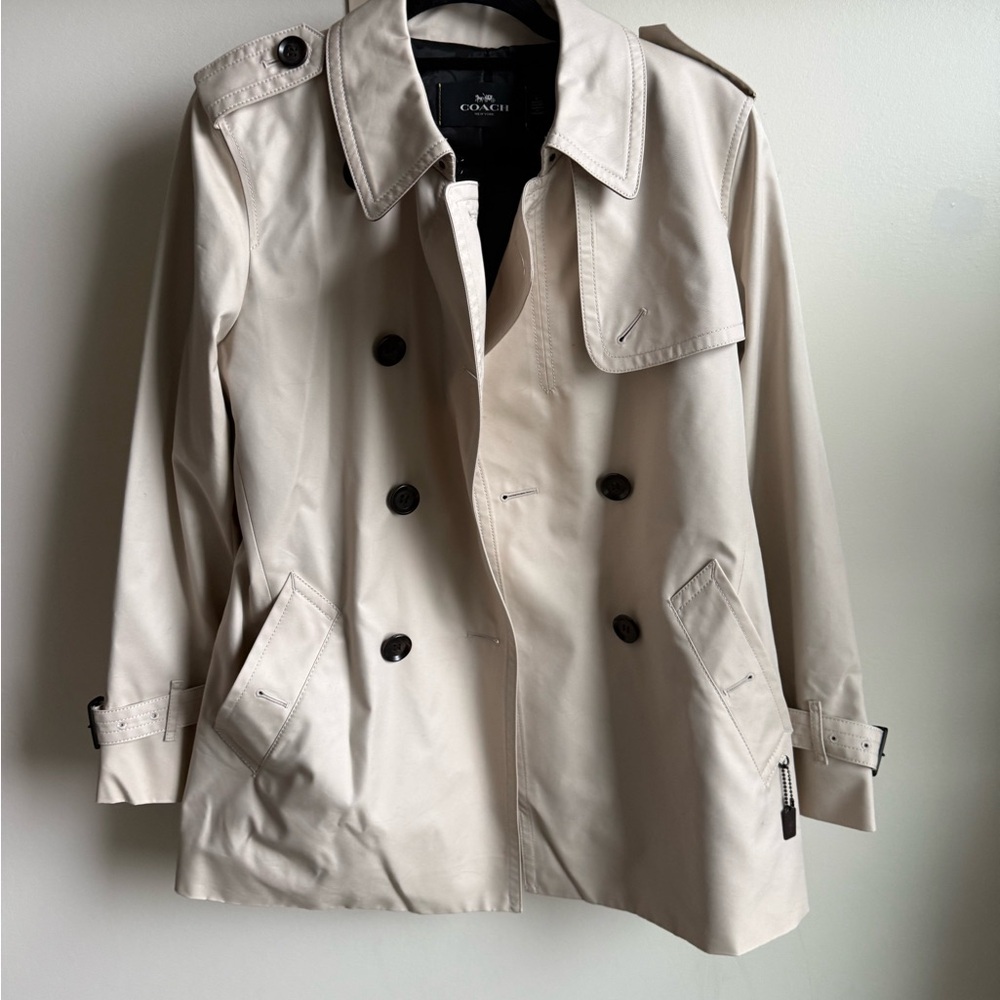 Coach Women's Classic Tan Trench Coat